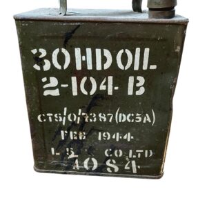 Bidon huile GB ww2