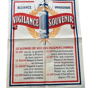 Affiche de propagande française 1918
