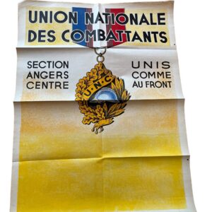 Affiche de l'Union Nationale des Combattants