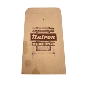Sachet bicarbonate de soude allemand ww2
